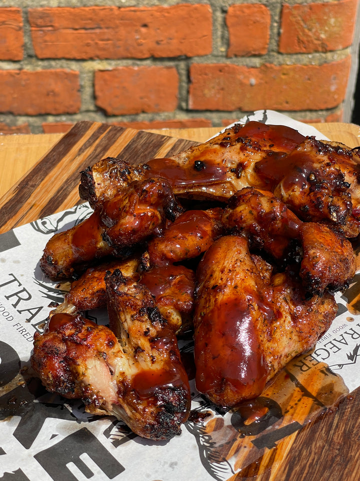 Fried Chicken and BBQ Smoked Wings