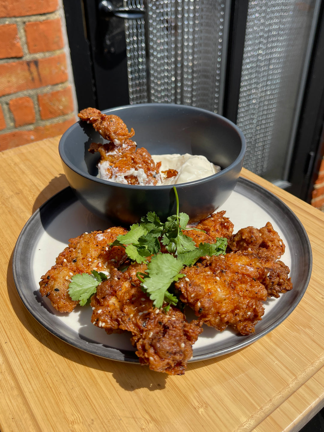 Fried Chicken and BBQ Smoked Wings