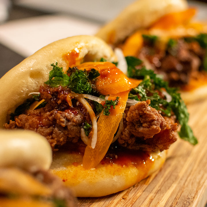 Korean Fried Chicken Bao Buns- Evening Class - The Artisans' Kitchen 