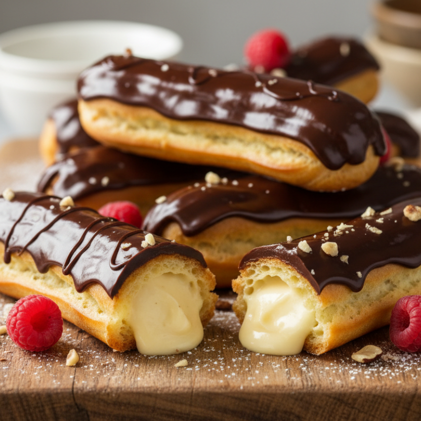 chocolate eclairs