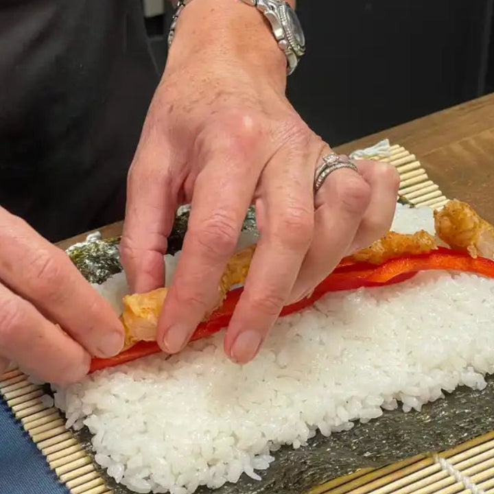 Sushi Masterclass – Panko Prawn Maki & Salmon with Avocado California Rolls