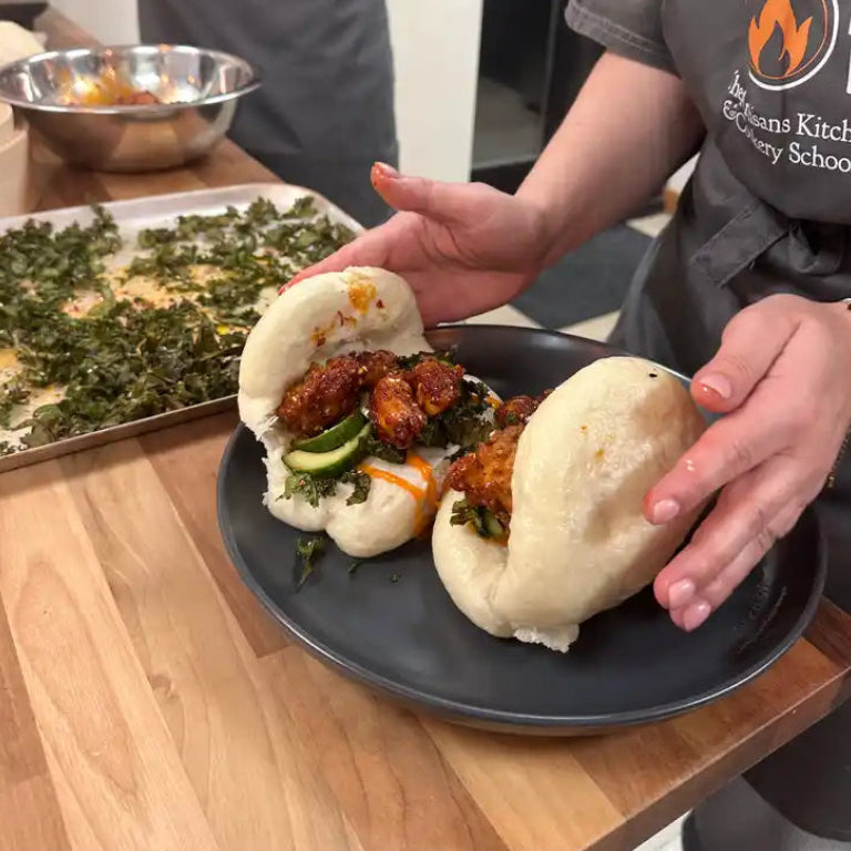 Korean Fried Chicken Bao Buns- Evening Class